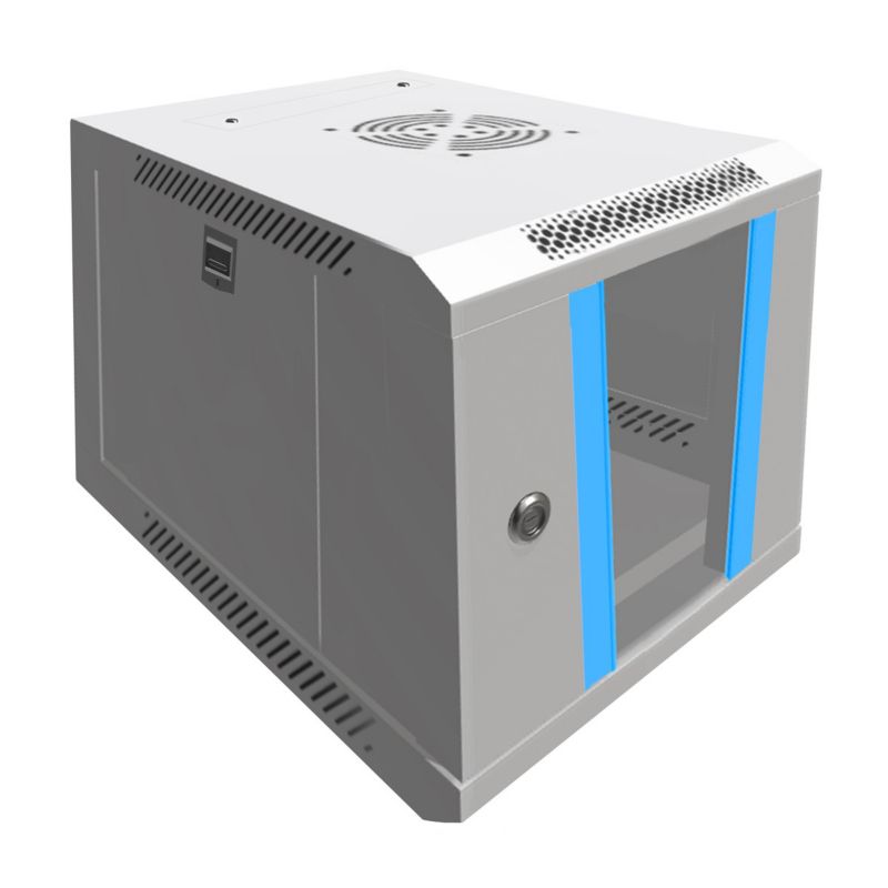 Szafa rack Extralink 6U 10" Szara montowana na ścianie