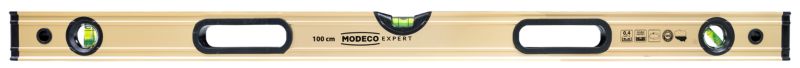 Poziomica anodowana Modeco Expert 100cm max level gold uchwyt magnesy 1 szt.