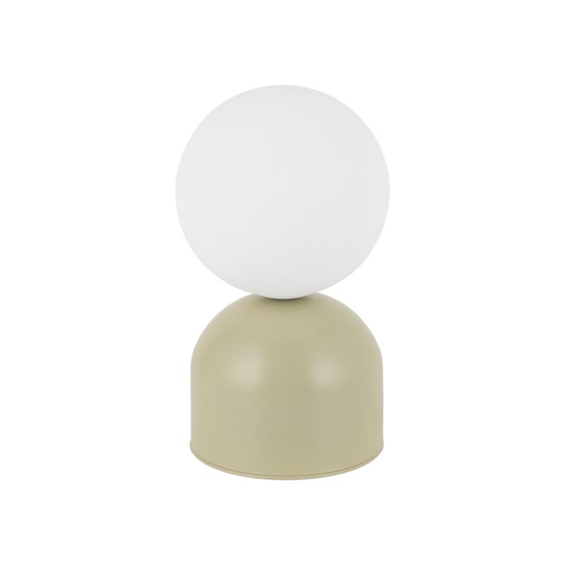 Lampa nocna TK Lighting Miki pistacjowy 1x g9 kulka klosz mleczny -1szt.
