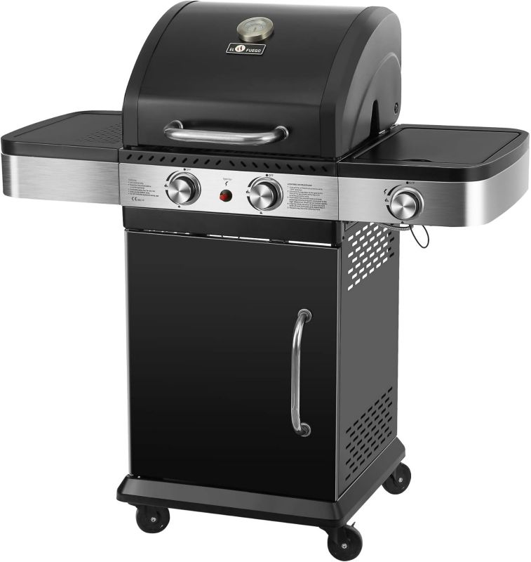 Grill gazowy EL FUEGO BROCKTON 2+1 8,5kW żeliwny ruszt 1szt.