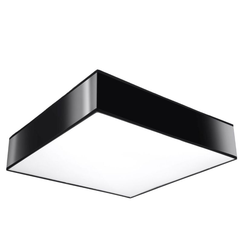 Plafon Pure Lume ANUBIS kwadratowy 45 cm czarny 3xE27x15W IP20 - 1 szt.