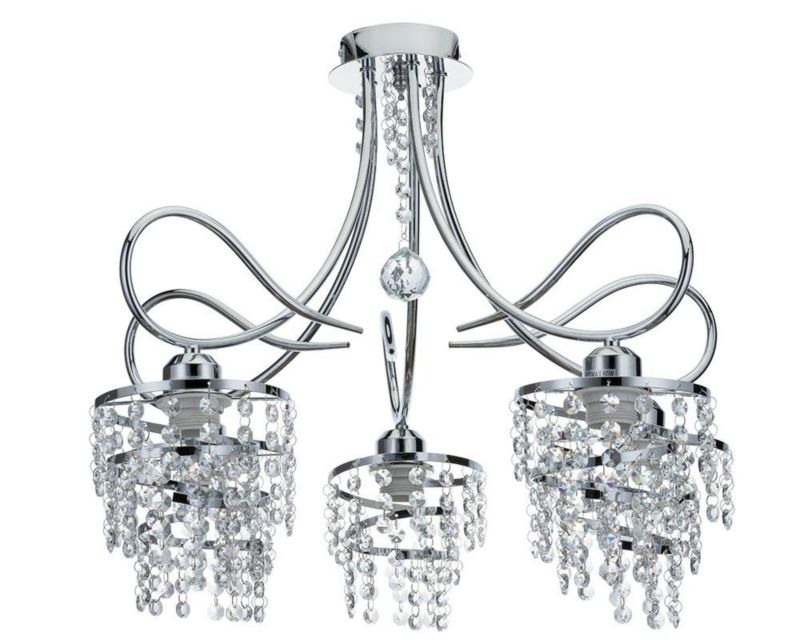 Żyrandol Crystal VIII HowHomely kryształowy 5xE27 1 szt.