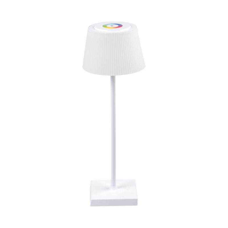 Lampa stołowa LED LightLogic LL TOBR CCT+RGB W 66294 biała nocna USB akumulator 1 szt.