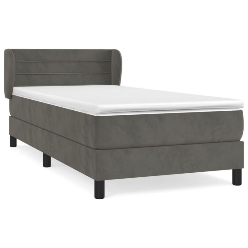 Łóżko kontynentalne WaszeMeble 80x200 cm ciemnoszary WM-3127518 1 szt.