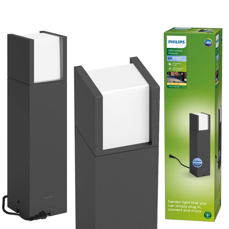Lampa Ogrodowa Low Voltage Philips Zewnętrzna Słupek 40cm LED 6W 600lm 2700K IP44 12V 1 szt.