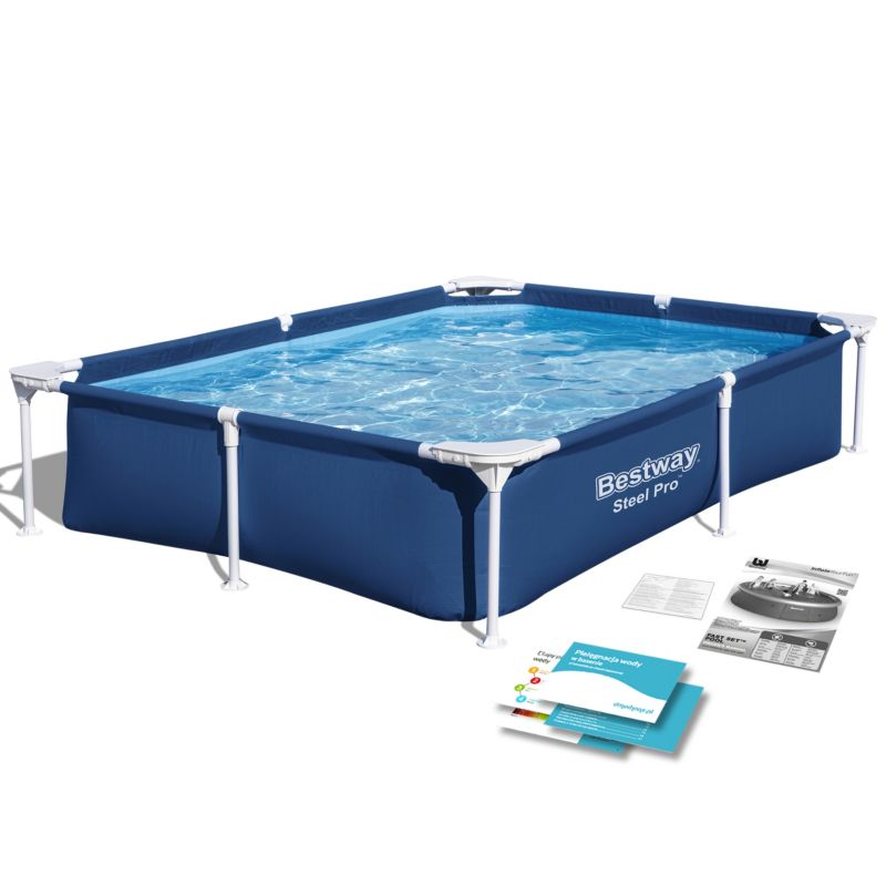 Basen ogrodowy stelażowy Bestway 221x150x43cm prostokątny 56401N 1szt.