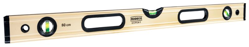 Poziomica anodowana Modeco Expert 80cm max level gold uchwyt magnesy 1 szt.