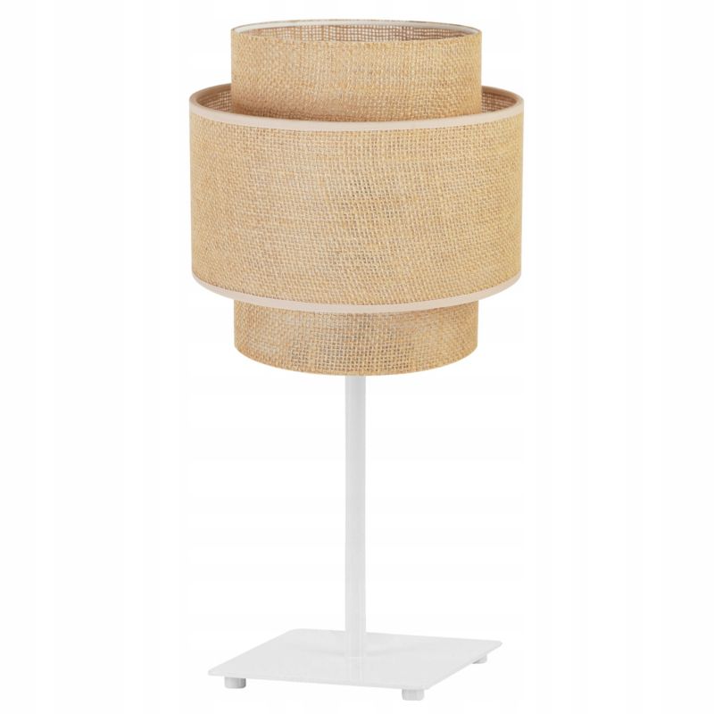 Lampa stołowa nocna Light Home LH Boho Gia Juta 1x E27 60W biały/naturalny 1szt.