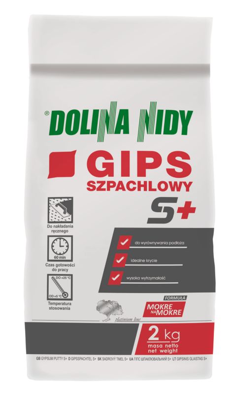 Gips szpachlowy Dolina Nidy S+ 2 kg