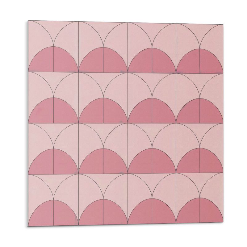 Kafelki samoprzylepne Wallfluent 50x50 cm Geometria półkol w harmonijnym układzie 4 szt.