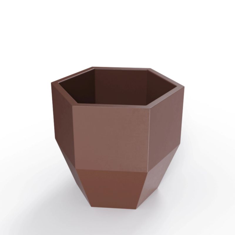 Donica PD CONCEPT Do Domu Na Taras KALAS 53 cm Brązowa Bez Półki 1 szt
