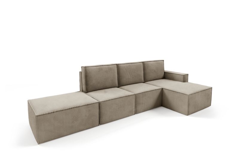 Narożnik PORTO Sofello + PUFA Modułowy Sztruks poso 03 1szt