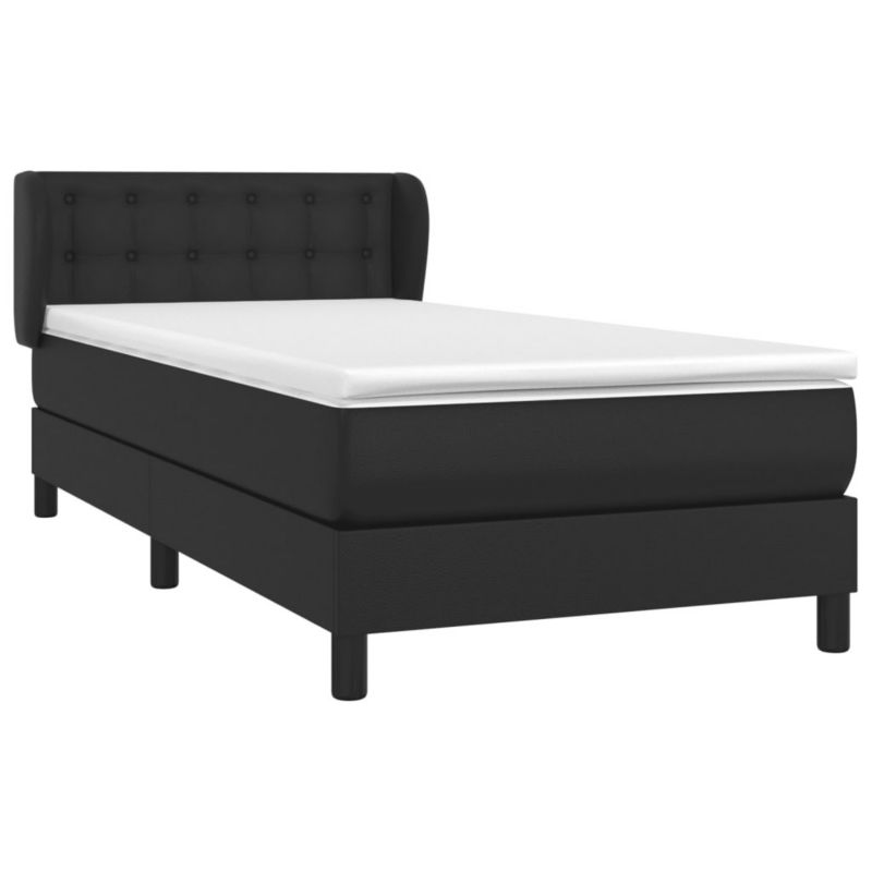 Łóżko kontynentalne WaszeMeble 80x200 cm czarne WM-3127277 1 szt.