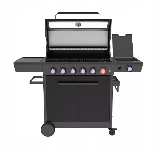 Grill gazowy EL FUEGO KEY WEST 6+1 żeliwny ruszt 22kW strefa turbo 1szt.