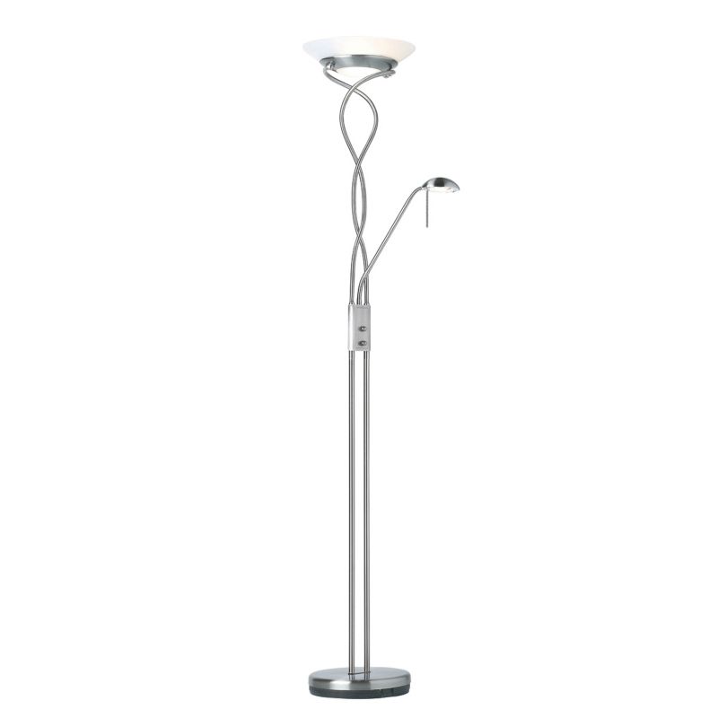 Lampa stojąca lampka do czytania Endon MONACO chromowana-srebrna 1xR7sx230W + 1xG9x33W IP20 wym:182x32.5x32.5cm - 1 szt.