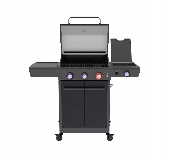Grill gazowy EL FUEGO KEY WEST 3+1 żeliwny ruszt strefa turbo 1szt.