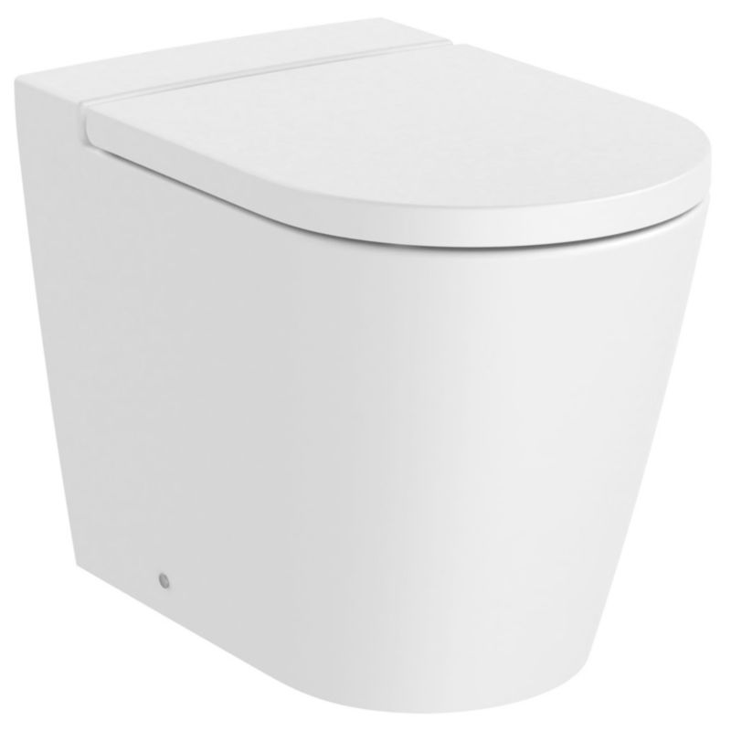 Miska WC Roca Inspira stojąca bezkołnierzowa biały mat 56 cm 1 szt.