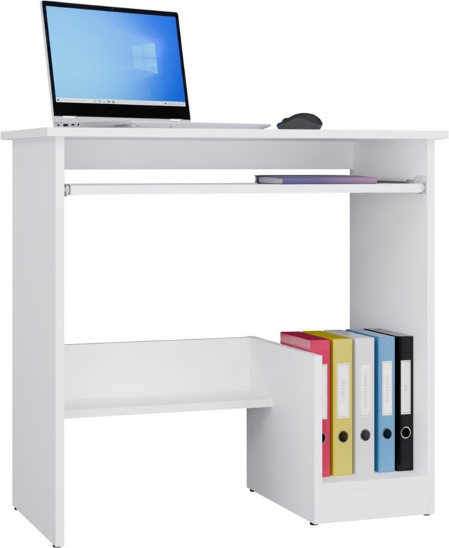 Biurko komputerowe Topeshop Rosa białe na laptop PC 80x75x40 cm 1 szt