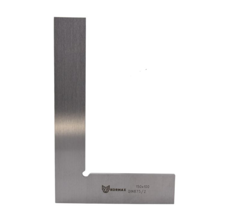 Kątownik płaski Kormax 150x100mm stalowy DIN 875/2 (MT1204-42) - 1 szt.