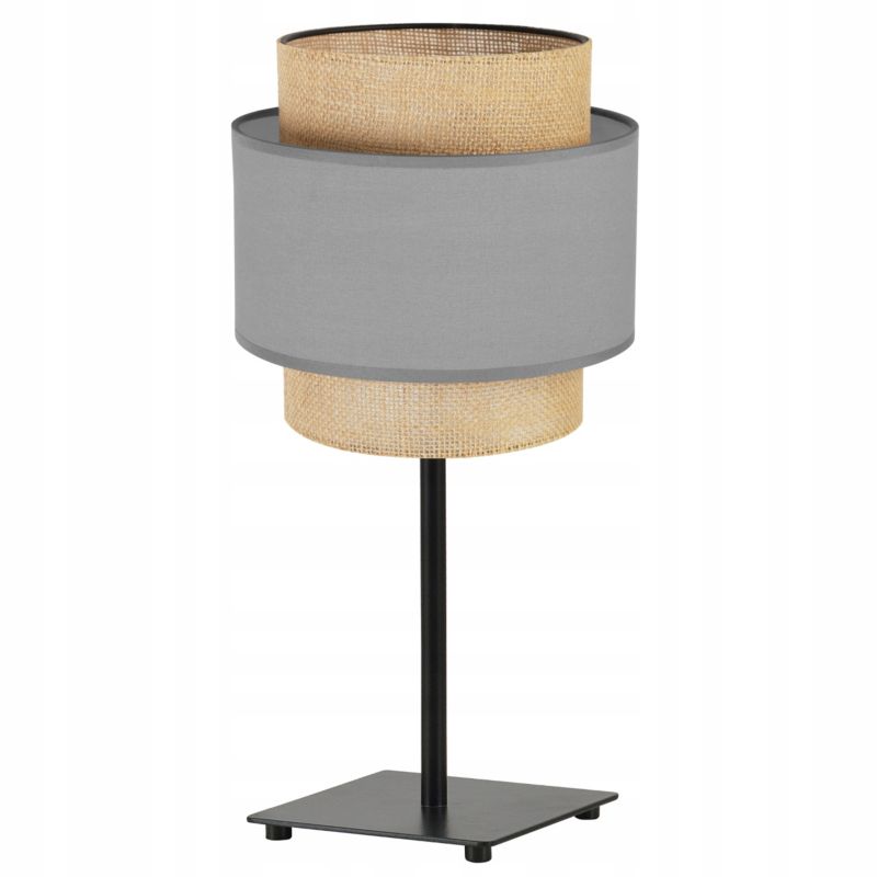 Lampa stołowa nocna Light Home LH Boho Gia Juta 1x E27 60W szary 1szt.