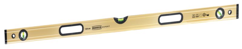Poziomica anodowana Modeco Expert 120cm max level gold uchwyt magnesy 1 szt.