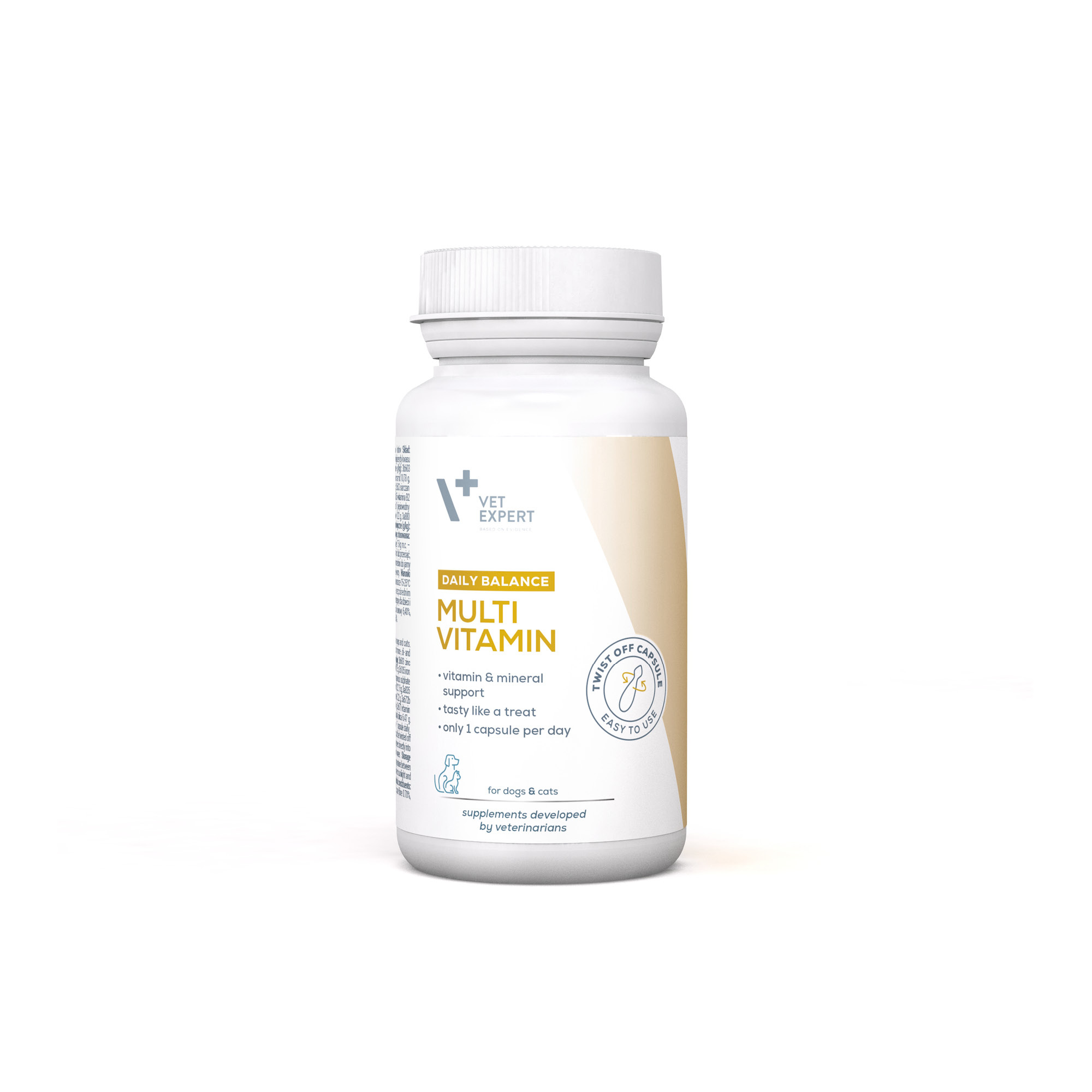 MULTIVITAMIN | VET EXPERT | 30 kaps. Twist Off | Preparat witaminowo-mineralny dla psów i kotów