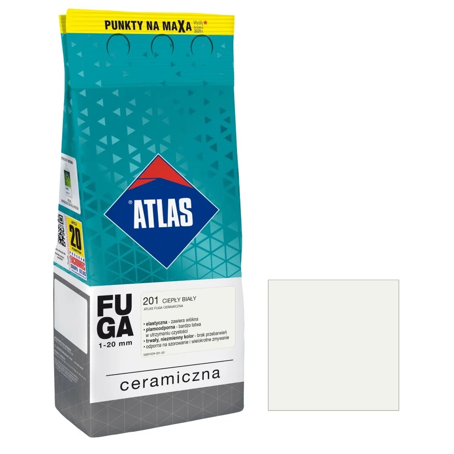 Atlas Fuga ceramiczna 201 ciepły biały 2 kg