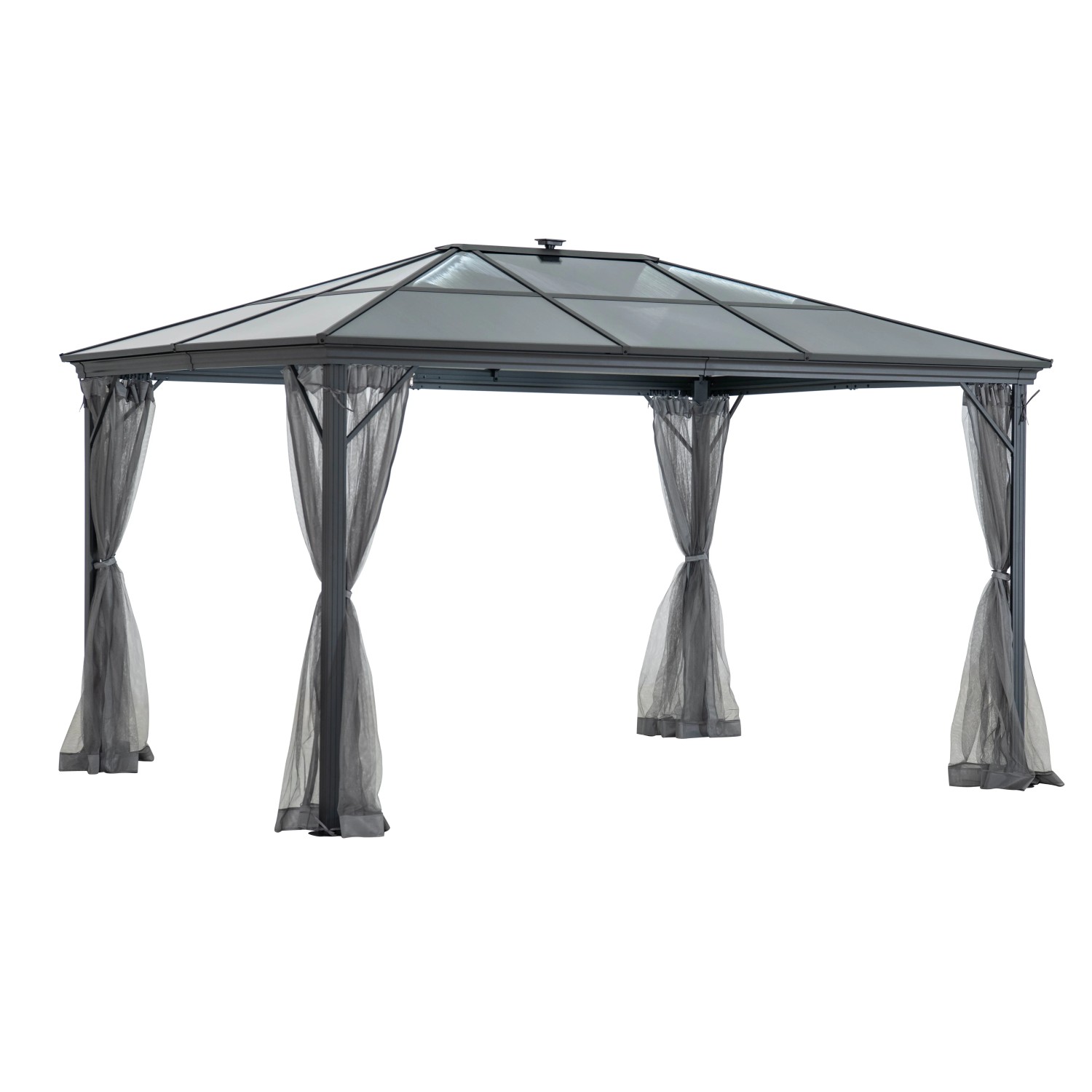 Pawilon ogrodowy LARDOS LED aluminium - 3 x 4 m
