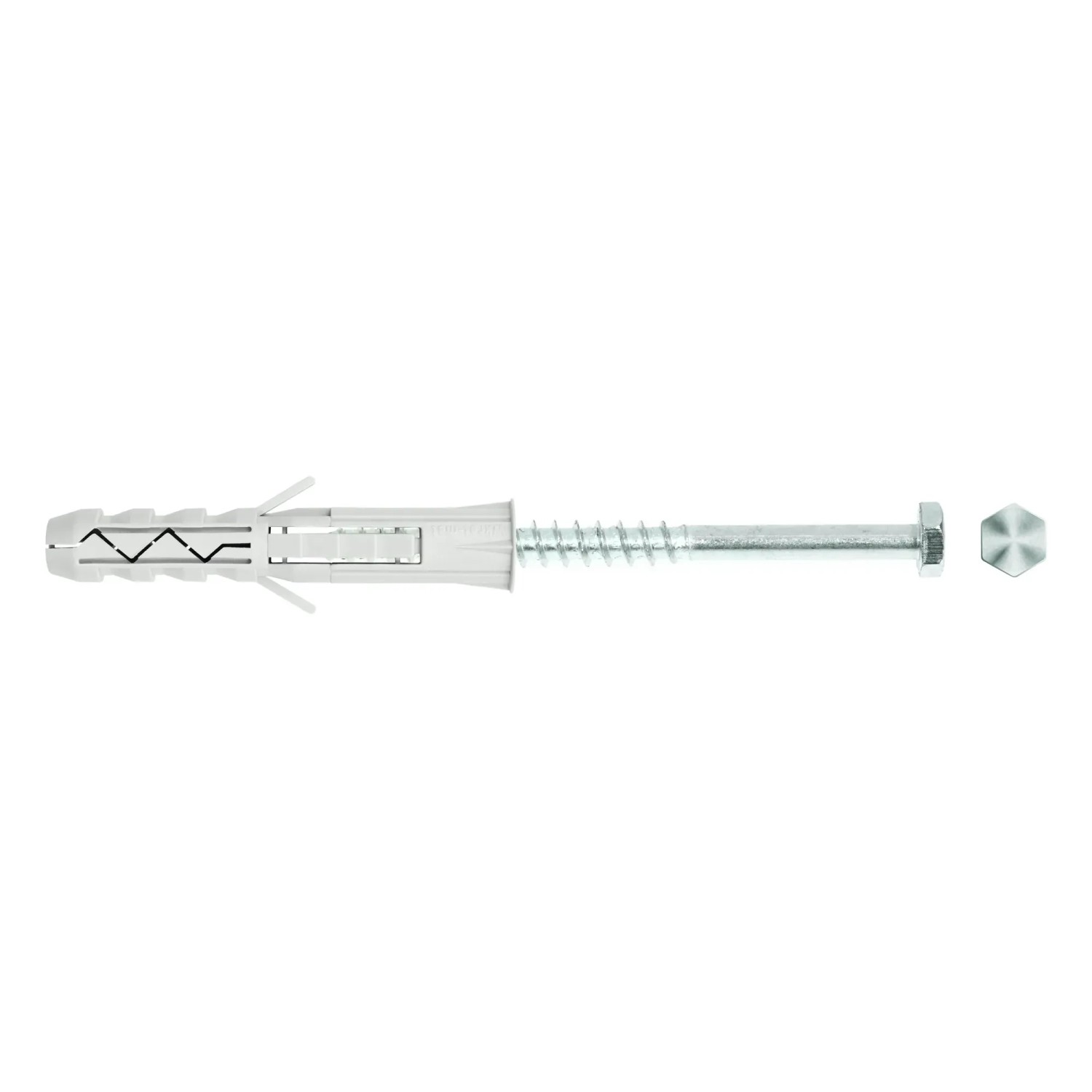 Wkręt-met Kołek rozporowy z łbem 6-kątnym 10 mm x 80 mm
