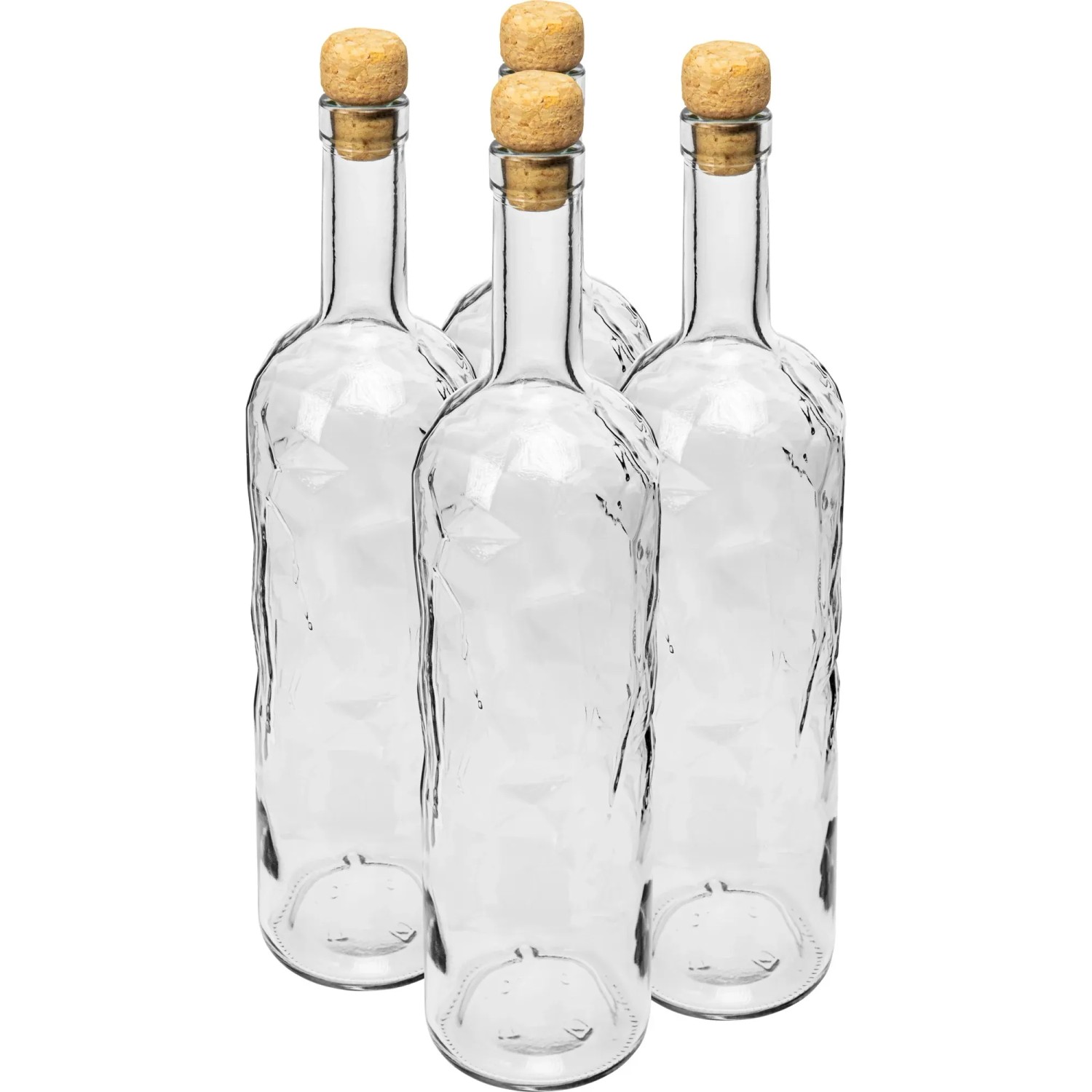 Butelki z korkiem Kraina Lodu - 4 x 1 l