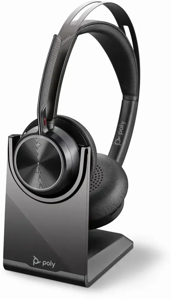 Słuchawki bezprzewodowe Poly Voyager Focus 2 ,USB-C/A MS-Teams + ładowarka biurkowa