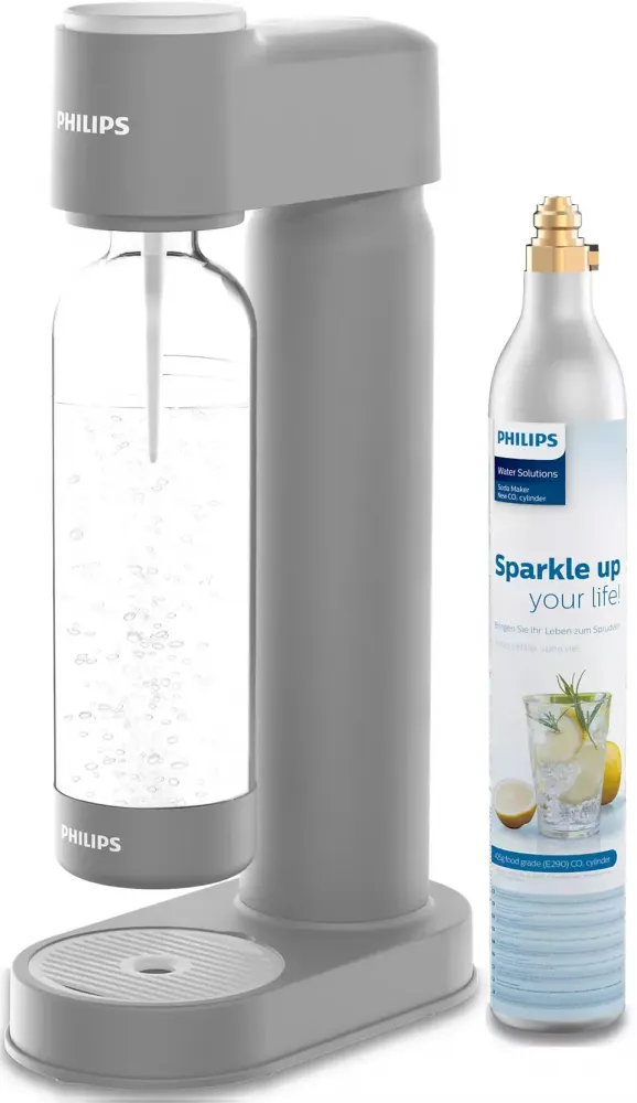 Saturator do wody Philips Go Zero ADD4901GR/10, szary