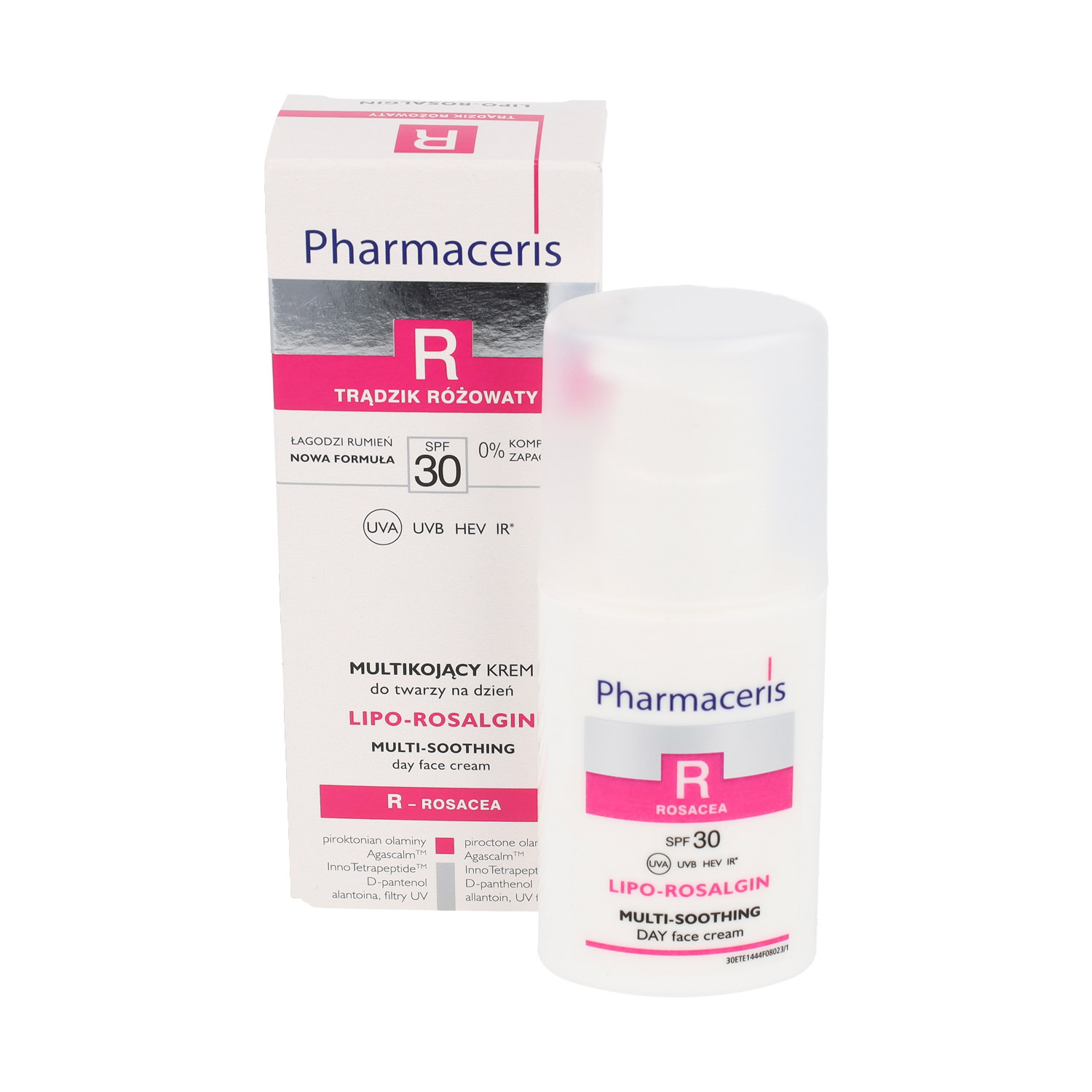 Pharmaceris r lipo-rosalgin - multikojący krem do twarzy na dzień do skóry suchej i wrażliwej, spf15, 30 ml