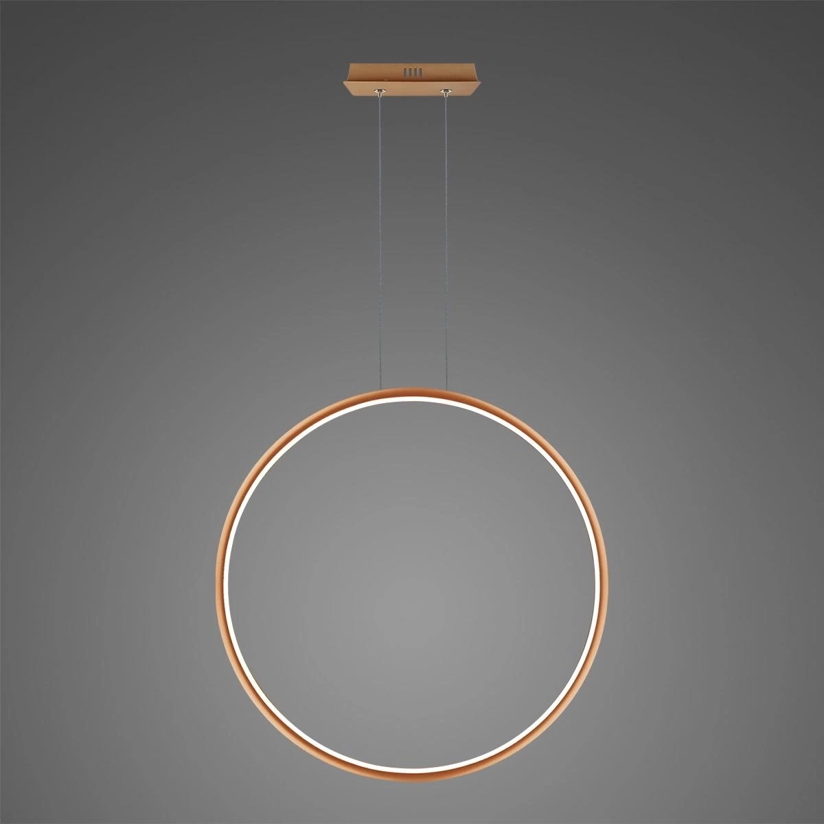 Altavola Design Ledowe Okręgi lampa wisząca ściemnialna 38 W miedź LA073/X_100_in_4k_copper_dimm