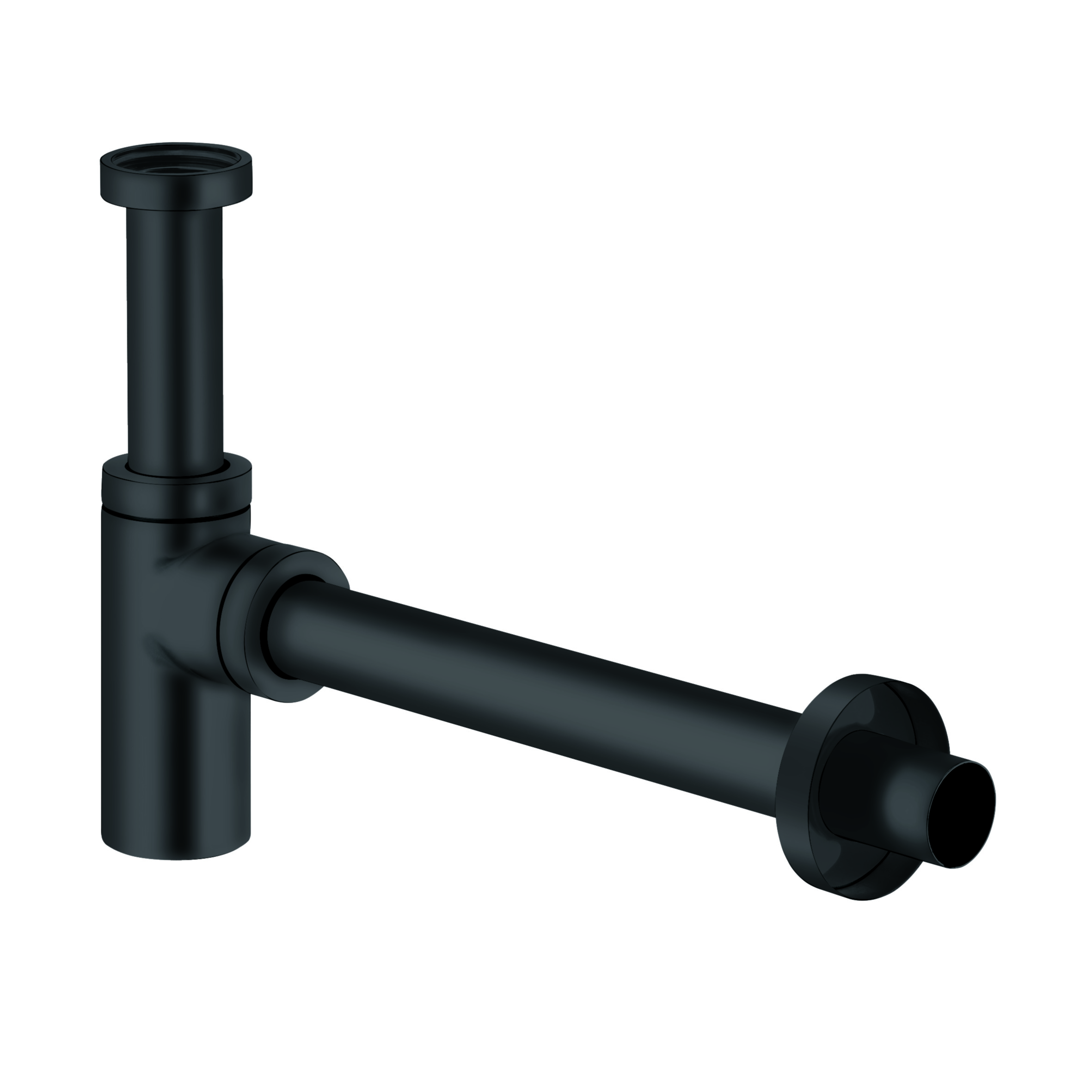 Kludi Design syfon do umywalki butelkowy czarny mat 1002039-00