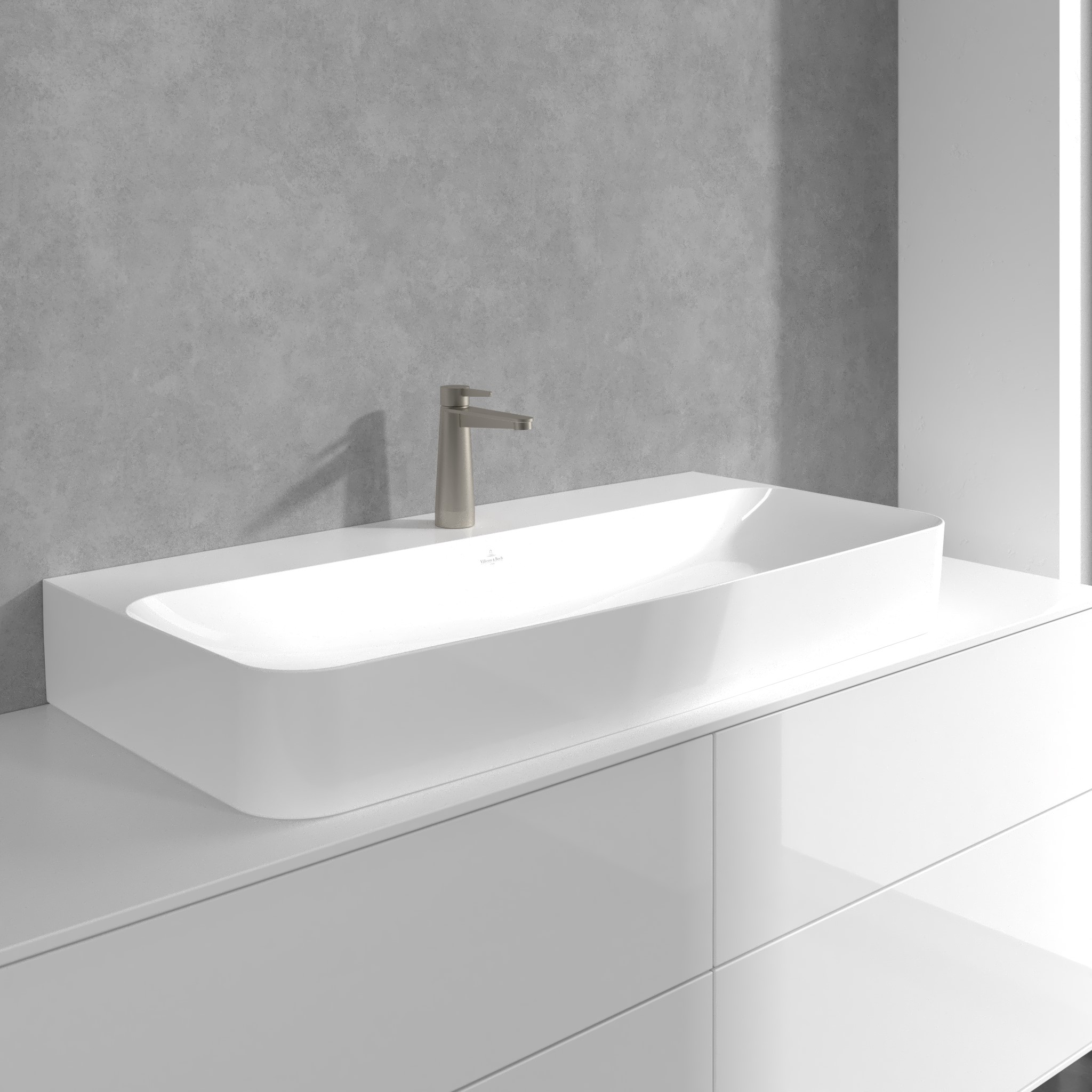 Villeroy & Boch Conum bateria umywalkowa stojąca nikiel szczotkowany TVW12700300164 - Wysyłka w 24h
