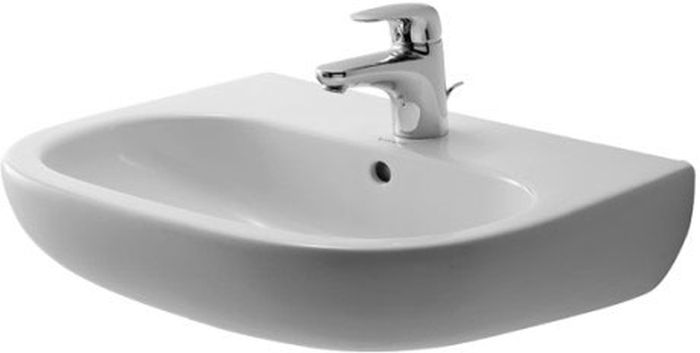 Duravit D-Code umywalka 55x43 cm ścienna półokrągła biała 23105500002