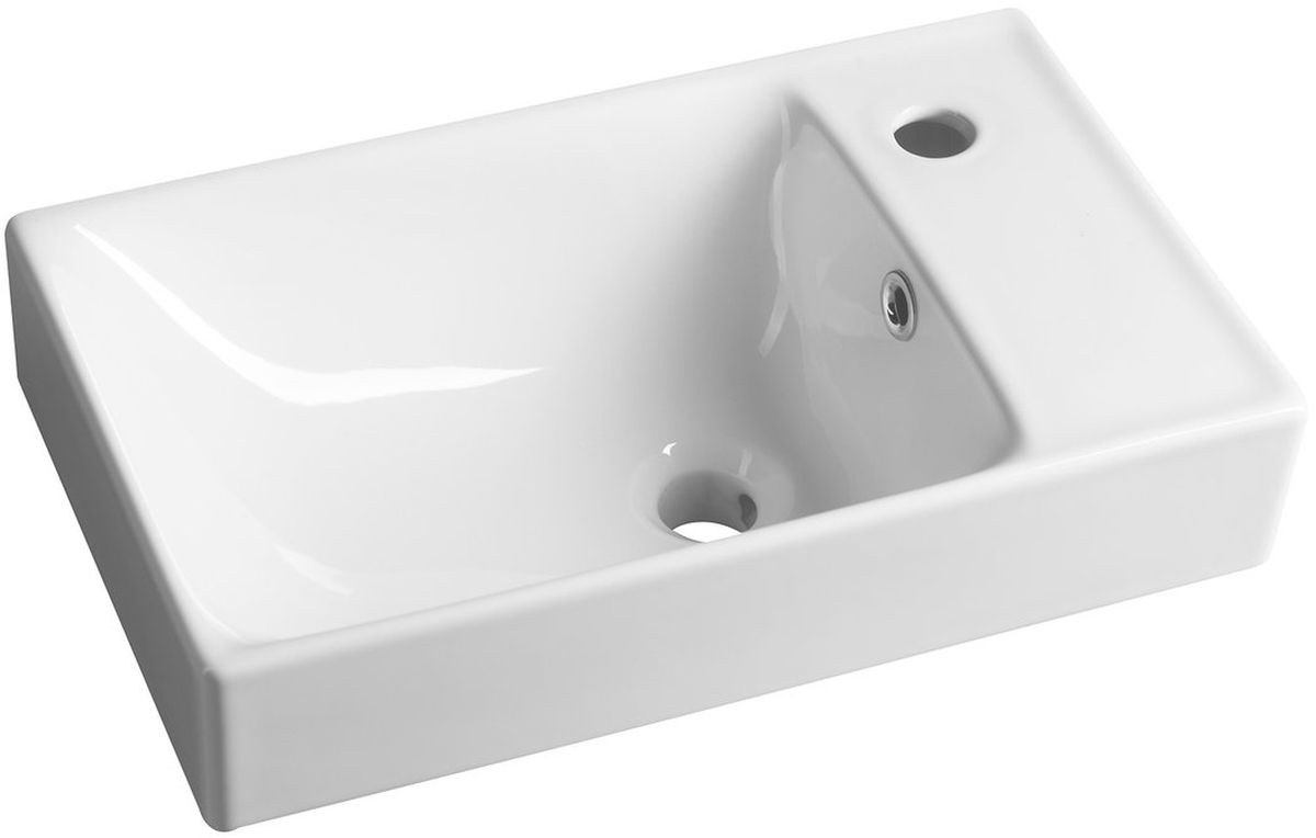 Sapho Nuali umywalka 50x30 cm ścienna prostokątna biała TU0129