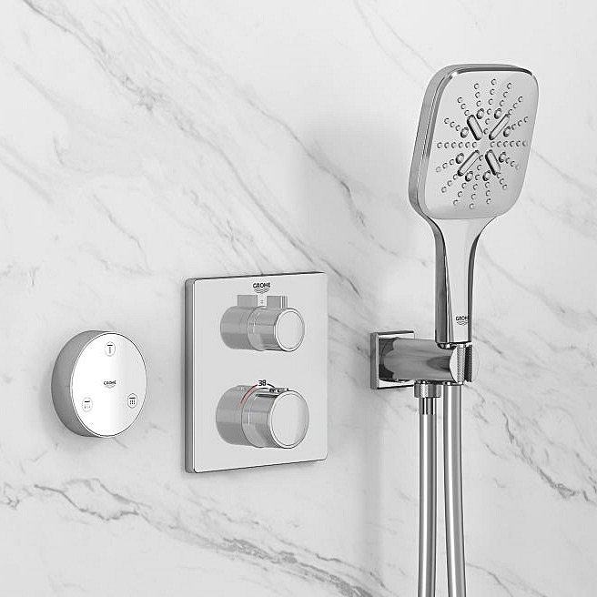 Grohe Grohtherm bateria wannowo-prysznicowa podtynkowa termostatyczna chrom 24079000 - Wysyłka w 24h