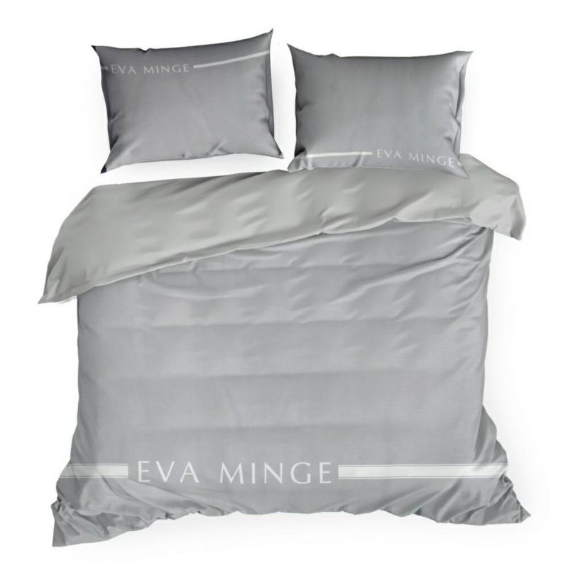 Pościel Silk/6 Eurofirany 160 x 200 szara Eva Minge 1 kpl.