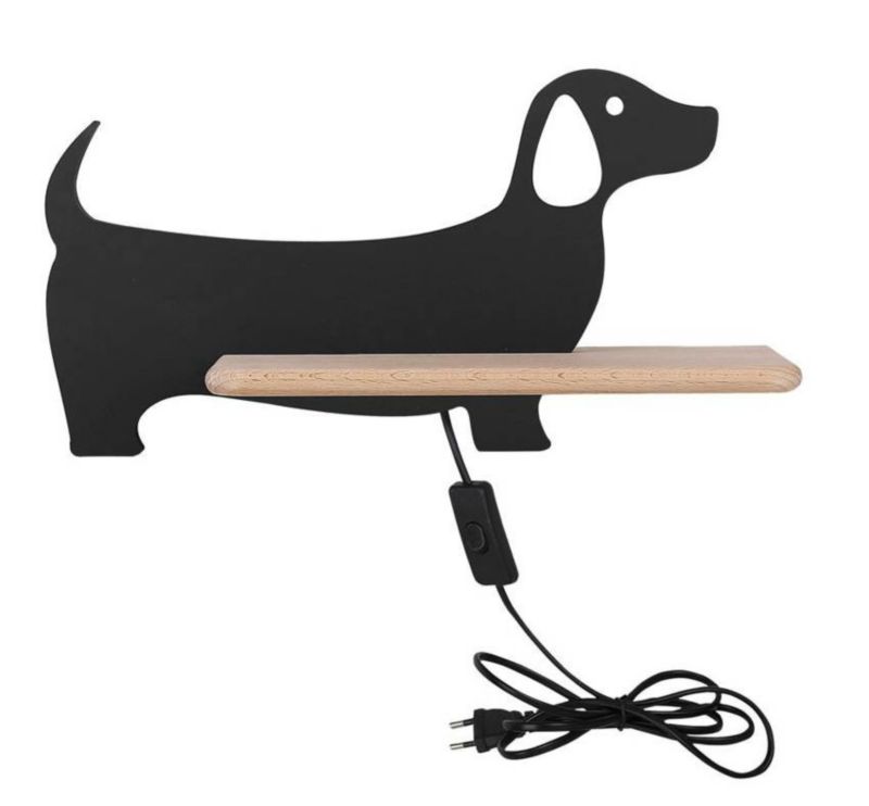 Kinkiet Candellux Dog różowy z jasnym drewnem LED 5W 4000K 250lm IP20 wym: 18,5 x 36,5 x 12 cm - 1 szt.