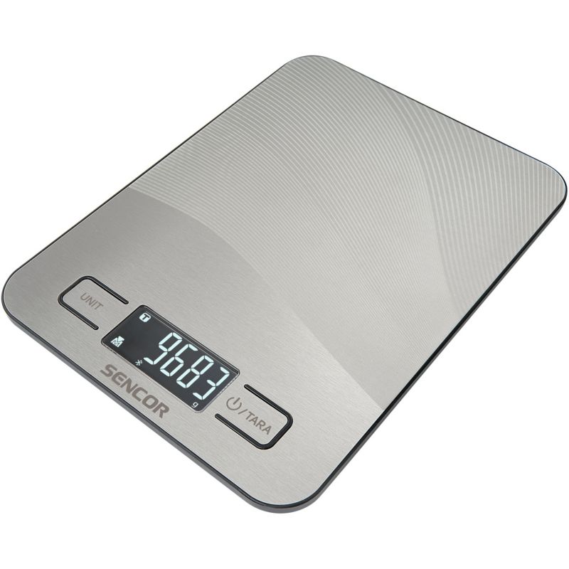 Waga Kuchenna Sencor SKS 8080 Inteligentna Bluetooth Do 10kg Srebrna 1szt