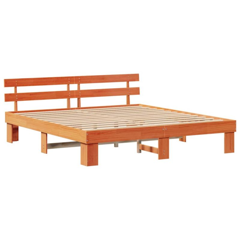 Rama łóżka WaszeMeble 180x200 cm Woskowy brąz sosna WM-872433 1 szt.