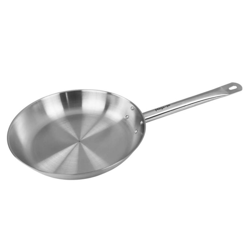 Patelnia ze stali nierdzewnej Mega-M Indukcja, Gaz śr.28cm 1szt.