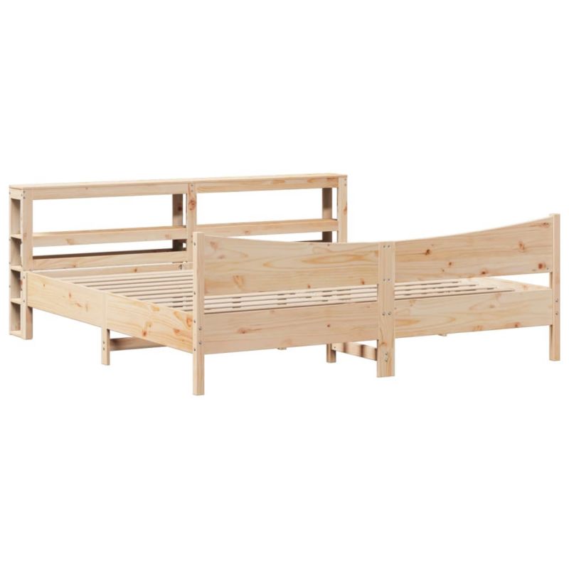 Rama łóżka WaszeMeble 180x200 cm Brązowy sosna WM-3306294 1 szt.