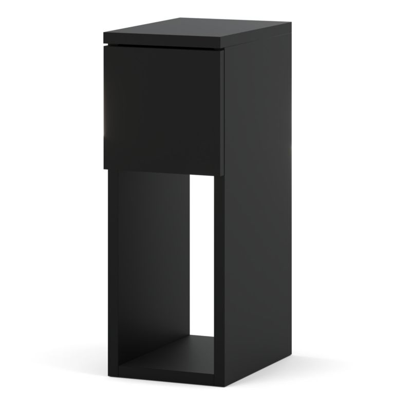 Szafka Nocna Stiv-Meble 1 Szuflada 20Cm Stolik Czarny Mat 20X30X55 Cm 1Szt.