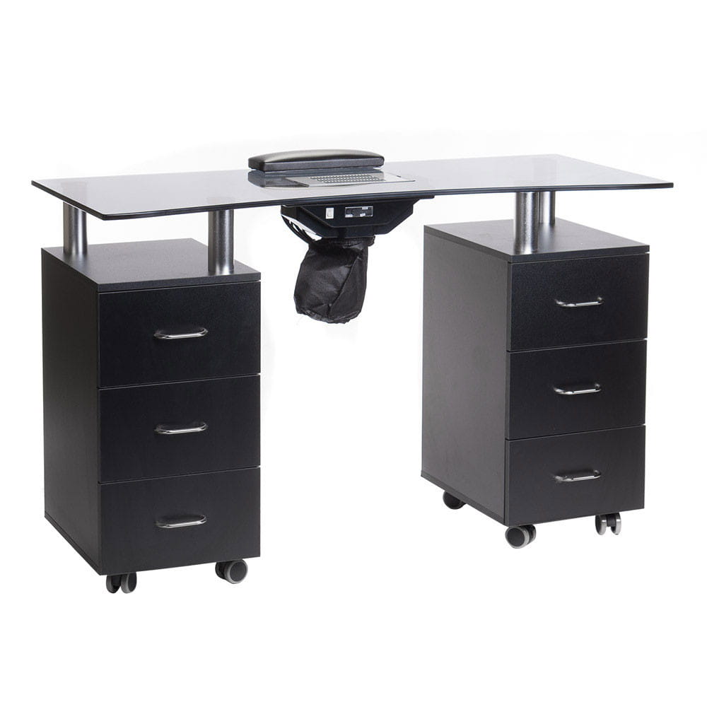 BS Stolik do manicure +pochłaniacz BD-3425-1+P Czarny
