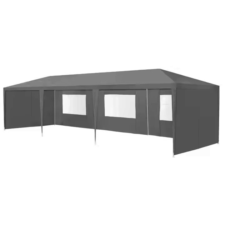 Pawilon ogrodowy MultiGarden handlowy 3x9m 8 ścianek szary 1 szt.