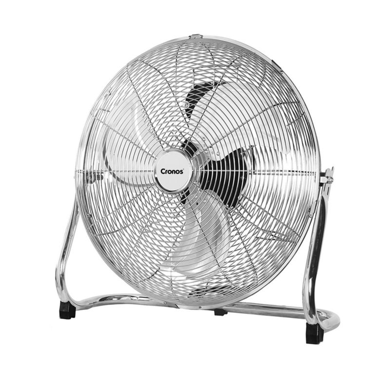 Wentylator podłogowy cyrkulator powietrza Cronos KYT-30D1 chrom srebrny/szary 120 W 45 cm 3 biegi regulacja kąta nachylenia 1szt