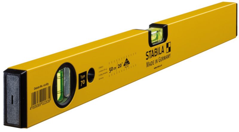 Poziomnica Poziomica Stabila, Seria 70, długość 50 cm 1szt.